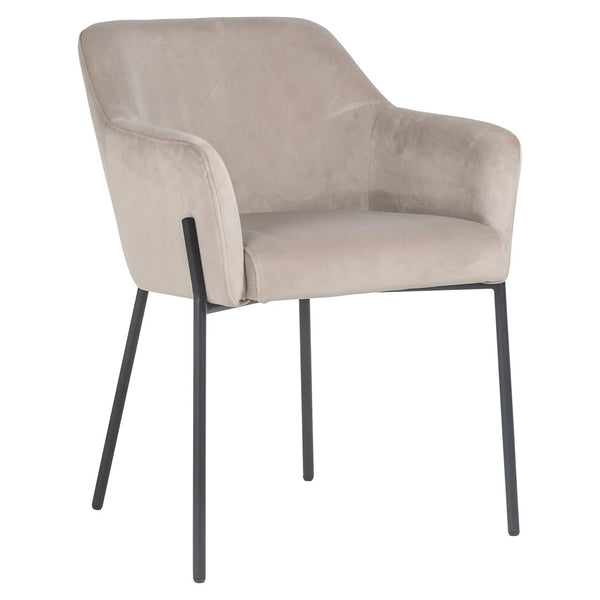 Dining chair Fay khaki velvet fire retardant - Canwell Interiors Limited - Richmond