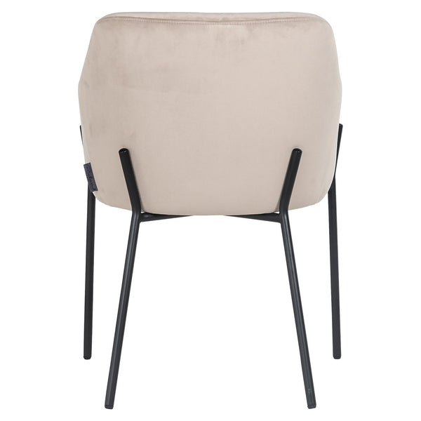 Dining chair Fay khaki velvet fire retardant - Canwell Interiors Limited - Richmond