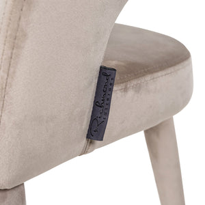 Dining chair Gia khaki velvet fire retardant - Canwell Interiors Limited - Richmond