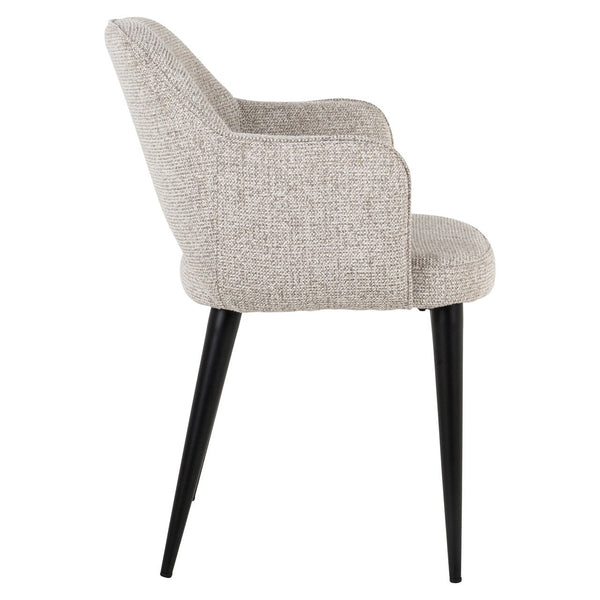 Dining chair Giovanna natural fancy fire retardant - Canwell Interiors Limited - Richmond