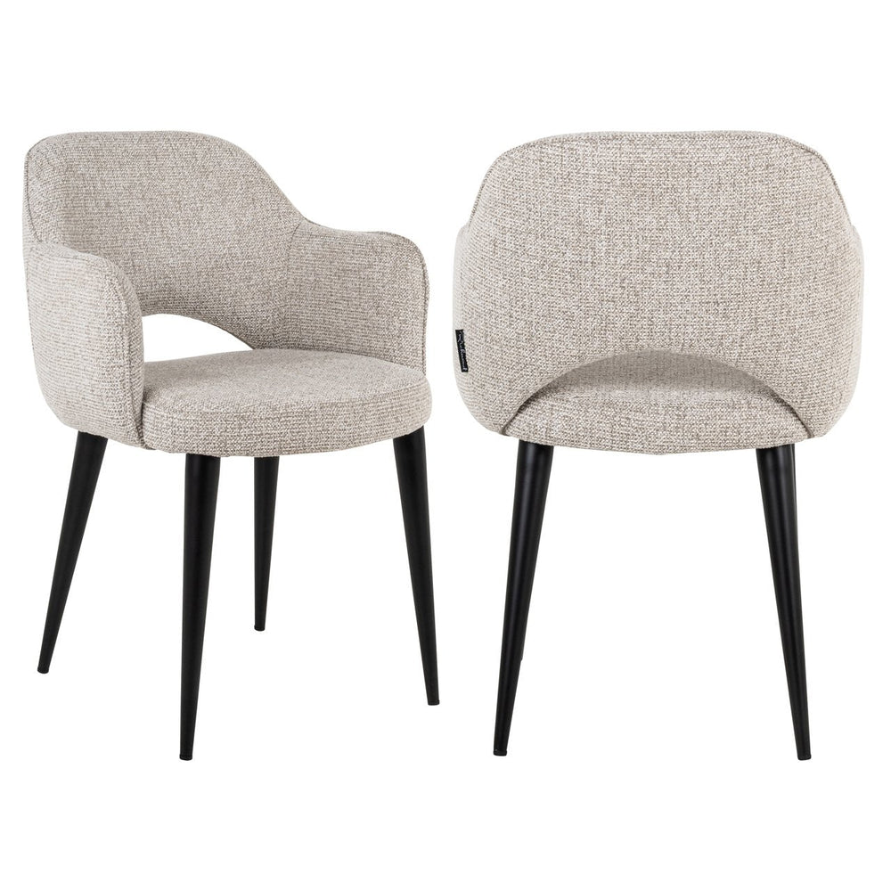 Dining chair Giovanna natural fancy fire retardant - Canwell Interiors Limited - Richmond