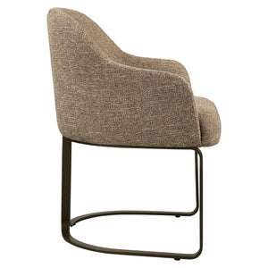 Dining chair Hadley brown tweed fire retardant - Canwell Interiors Limited - Richmond