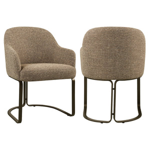 Dining chair Hadley brown tweed fire retardant - Canwell Interiors Limited - Richmond