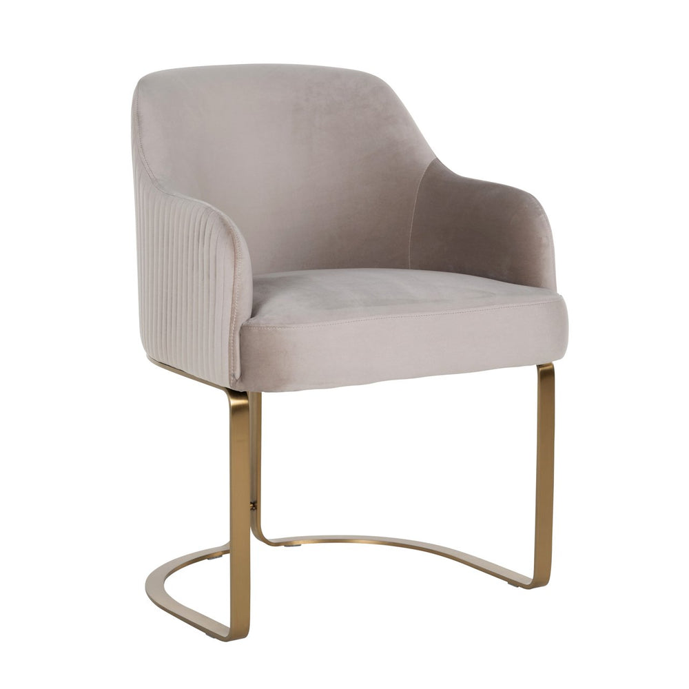 Dining chair Hadley khaki velvet fire retardant - Canwell Interiors Limited - Richmond