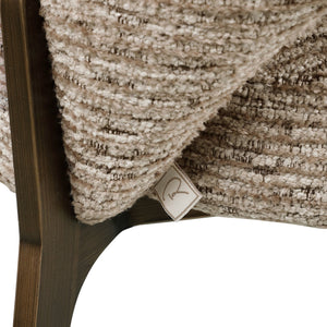 Dining chair Kenzi mocca linear fire retardant - Canwell Interiors Limited - Richmond