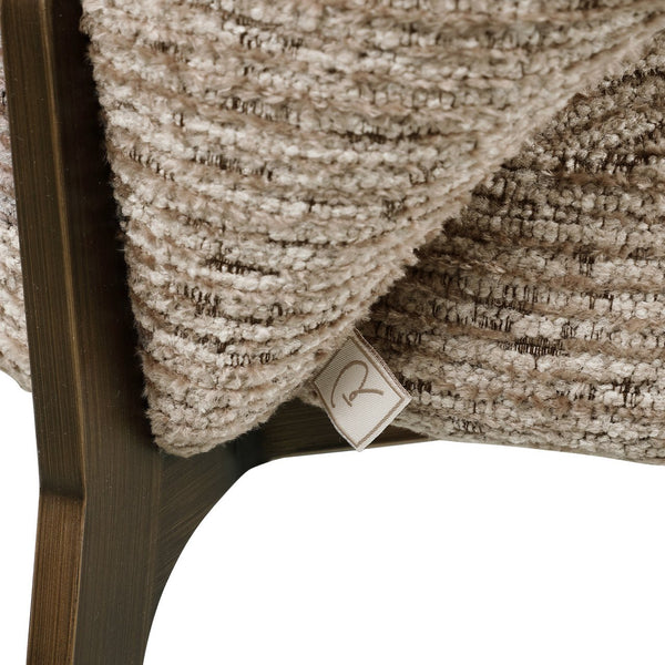 Dining chair Kenzi mocca linear fire retardant - Canwell Interiors Limited - Richmond