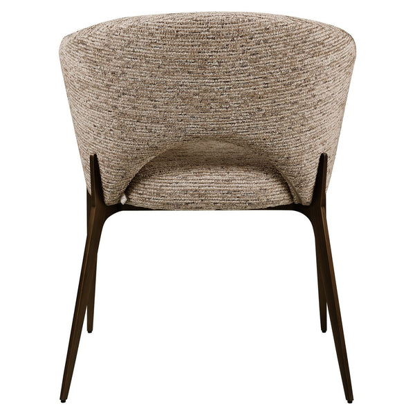 Dining chair Kenzi mocca linear fire retardant - Canwell Interiors Limited - Richmond