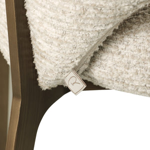 Dining chair Kenzi natural linear fire retardant - Canwell Interiors Limited - Richmond