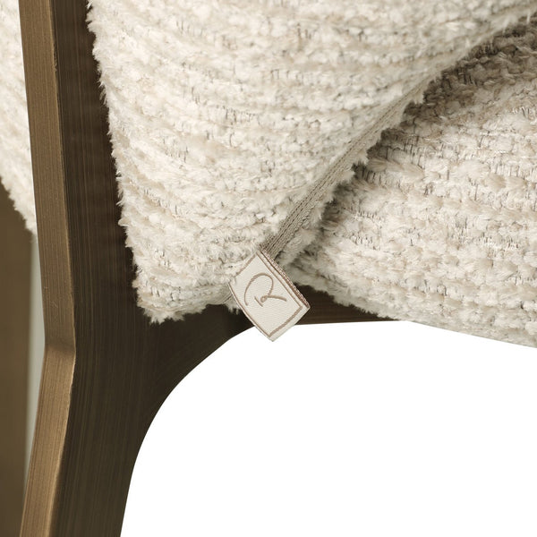 Dining chair Kenzi natural linear fire retardant - Canwell Interiors Limited - Richmond