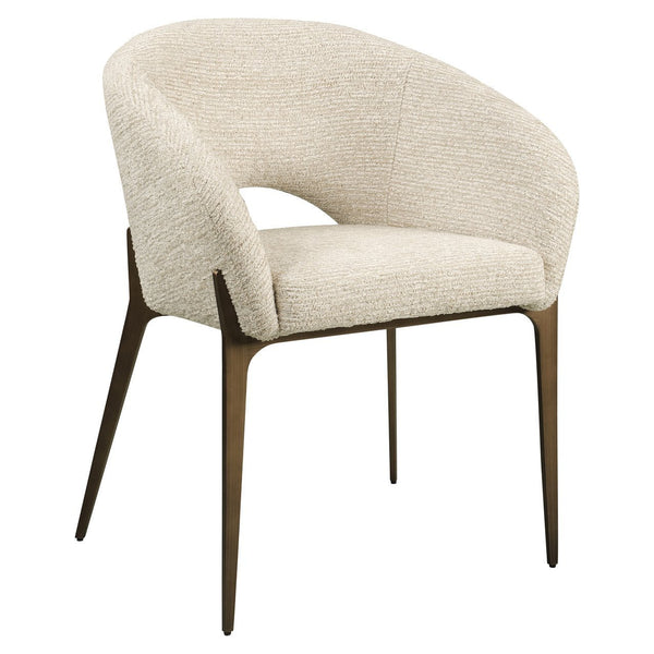 Dining chair Kenzi natural linear fire retardant - Canwell Interiors Limited - Richmond