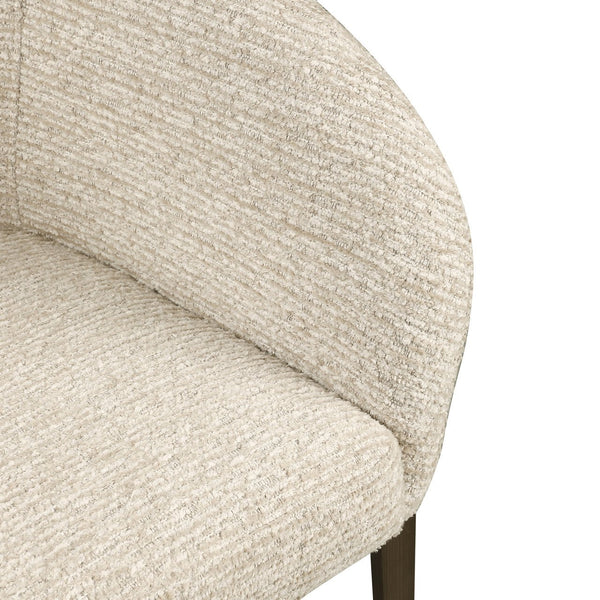 Dining chair Kenzi natural linear fire retardant - Canwell Interiors Limited - Richmond