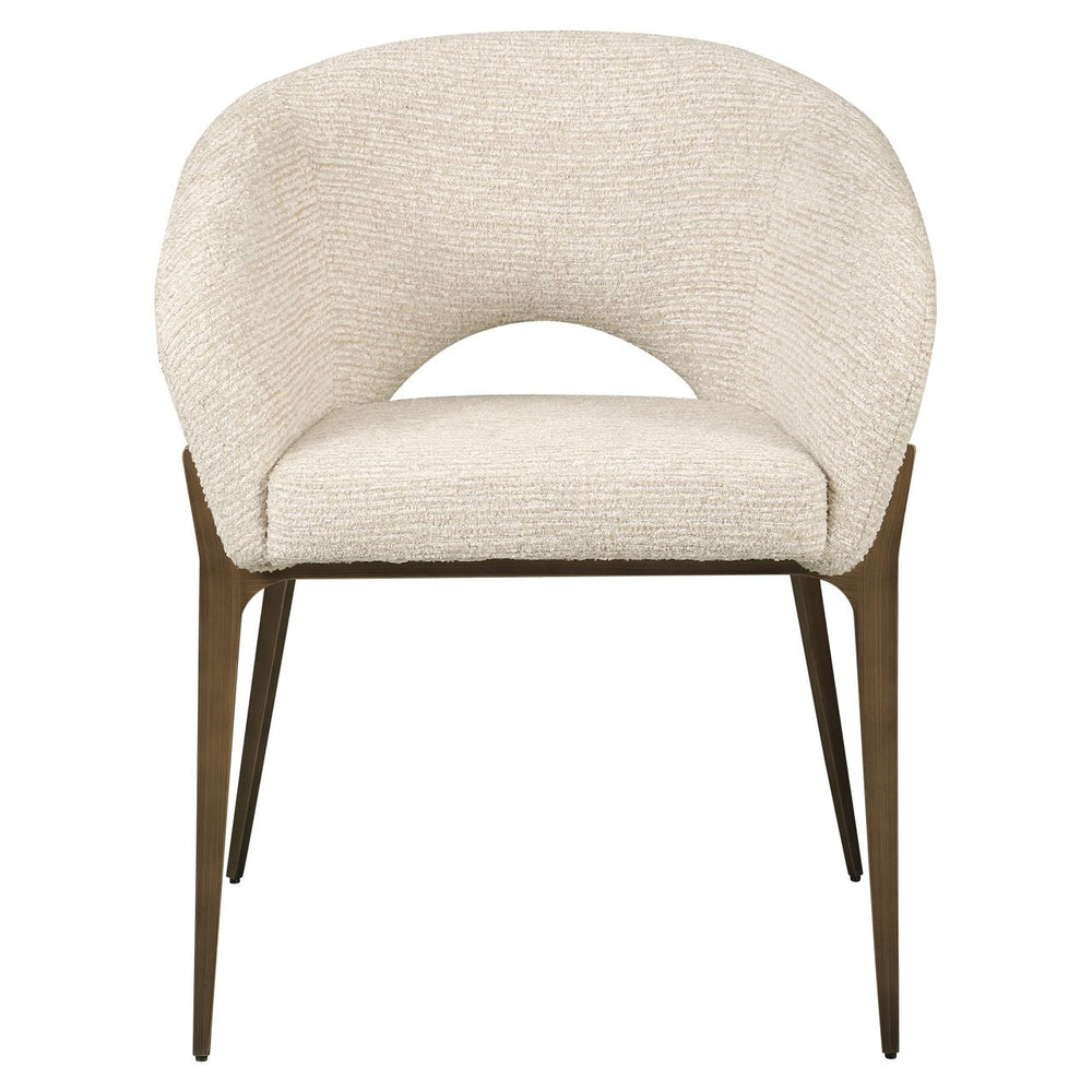 Dining chair Kenzi natural linear fire retardant - Canwell Interiors Limited - Richmond