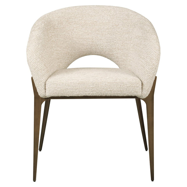 Dining chair Kenzi natural linear fire retardant - Canwell Interiors Limited - Richmond