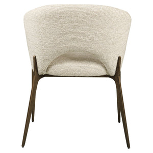 Dining chair Kenzi natural linear fire retardant - Canwell Interiors Limited - Richmond