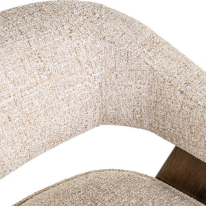 Dining chair Mori cream tweed fire retardant - Canwell Interiors Limited - Richmond