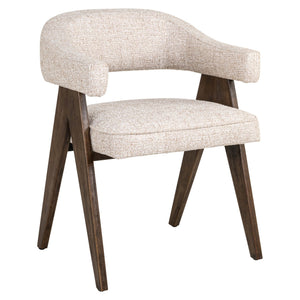 Dining chair Mori cream tweed fire retardant - Canwell Interiors Limited - Richmond