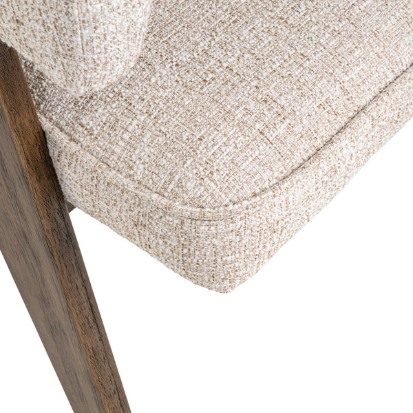Dining chair Mori cream tweed fire retardant - Canwell Interiors Limited - Richmond