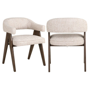 Dining chair Mori cream tweed fire retardant - Canwell Interiors Limited - Richmond
