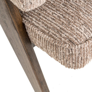 Dining chair Mori mocca linear fire retardant - Canwell Interiors Limited - Richmond