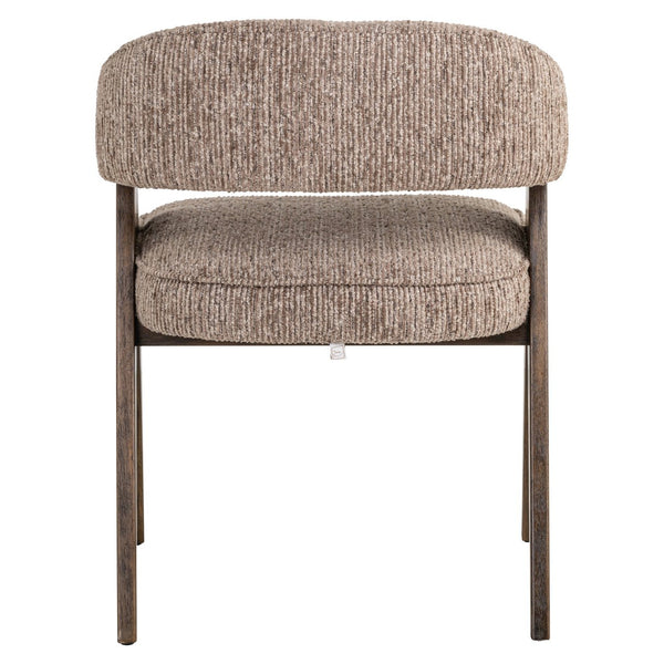 Dining chair Mori mocca linear fire retardant - Canwell Interiors Limited - Richmond