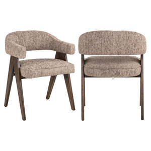 Dining chair Mori mocca linear fire retardant - Canwell Interiors Limited - Richmond