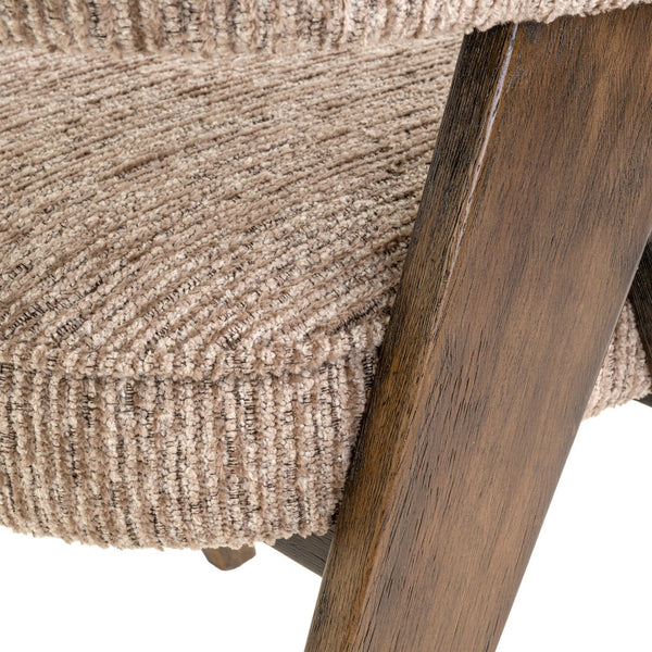 Dining chair Mori mocca linear fire retardant - Canwell Interiors Limited - Richmond