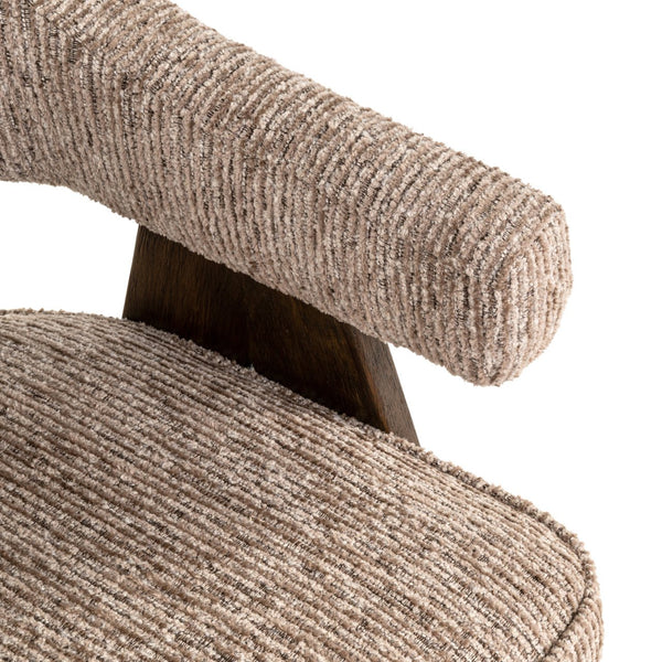 Dining chair Mori mocca linear fire retardant - Canwell Interiors Limited - Richmond