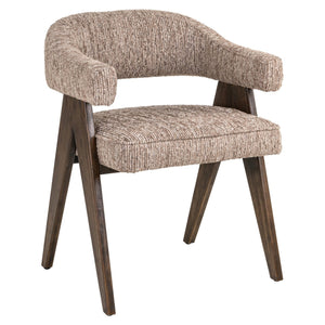 Dining chair Mori mocca linear fire retardant - Canwell Interiors Limited - Richmond