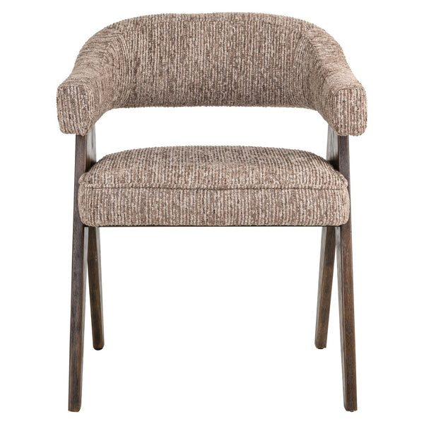 Dining chair Mori mocca linear fire retardant - Canwell Interiors Limited - Richmond