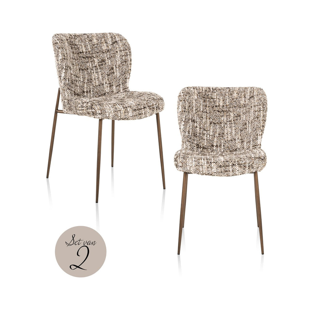Dining chair Odarby brown omara (Set of 2) - Canwell Interiors Limited - Richmond