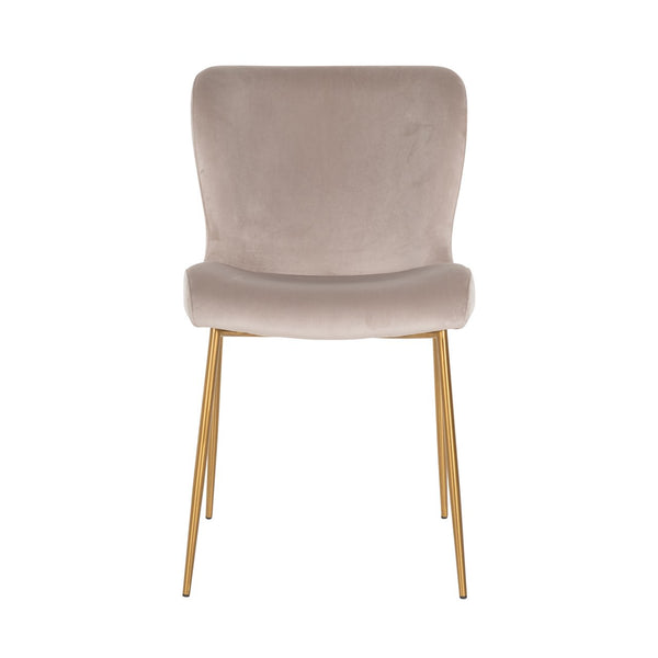 Dining chair Odessa khaki velvet fire retardant (Set of 2) - Canwell Interiors Limited - Richmond