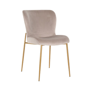 Dining chair Odessa khaki velvet fire retardant (Set of 2) - Canwell Interiors Limited - Richmond