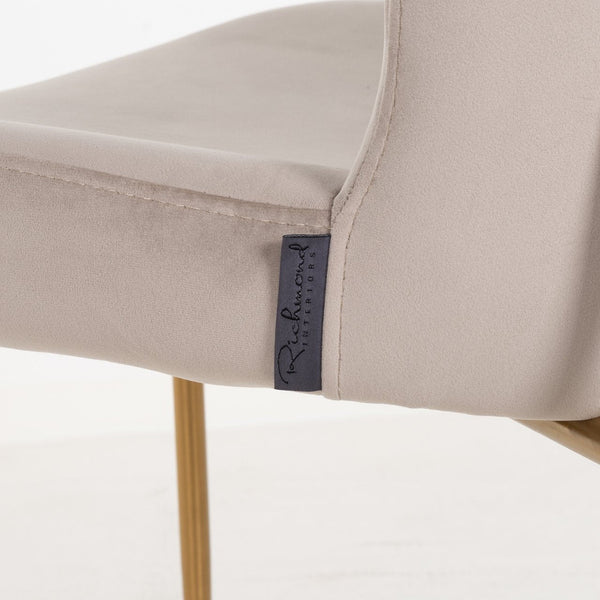 Dining chair Odessa khaki velvet fire retardant (Set of 2) - Canwell Interiors Limited - Richmond