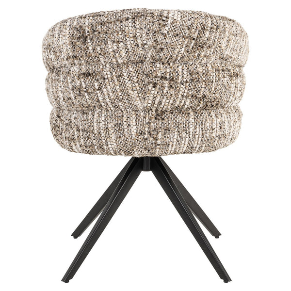 Ex-Display Serenity Swivel Dining Chair - Brown Omara