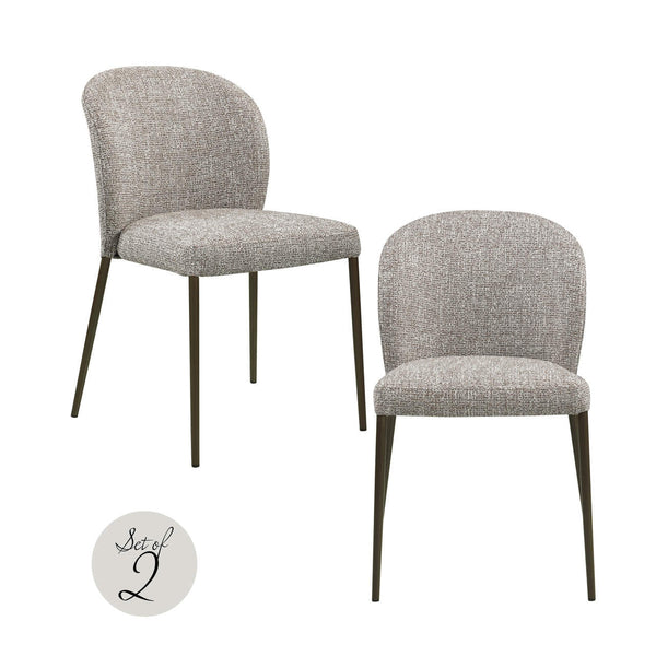 Dining Chair Stacker Earth Tweed Fire Retardant (Set of 2) - XShowhome Limited - Richmond