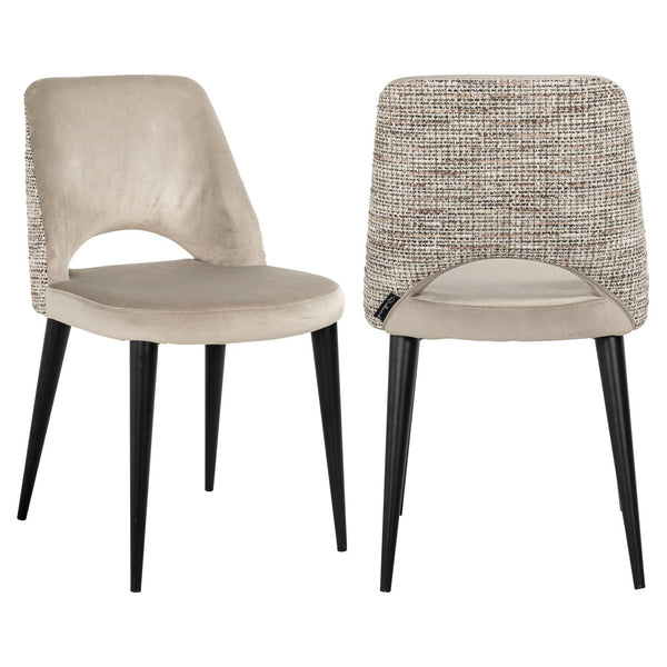 Dining chair Tabitha trendy nature fire retardant (Set of 2) - Canwell Interiors Limited - Richmond