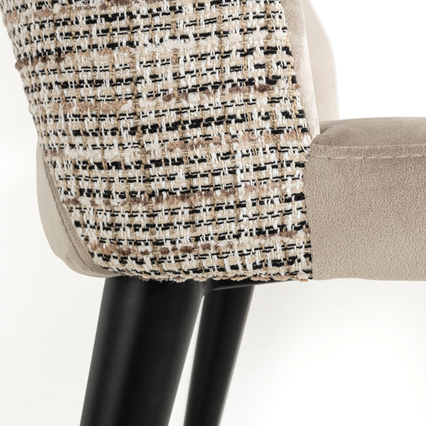 Dining chair Tabitha trendy nature fire retardant (Set of 2) - Canwell Interiors Limited - Richmond