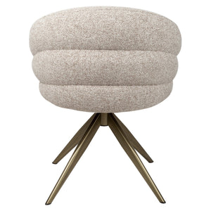 Dining chair Zendaya cayenne brown swivel fire retardant - Canwell Interiors Limited - Richmond