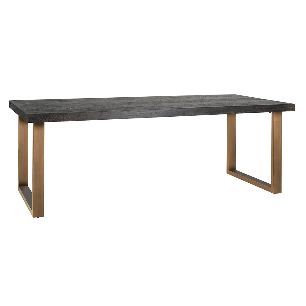 Dining Table Blackbone Brass 220 (black Rustic) - Canwell Interiors Limited - Richmond