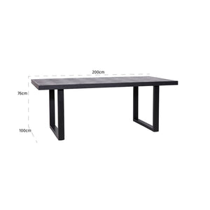 Dining table Blax black 200 - Canwell Interiors Limited - Richmond