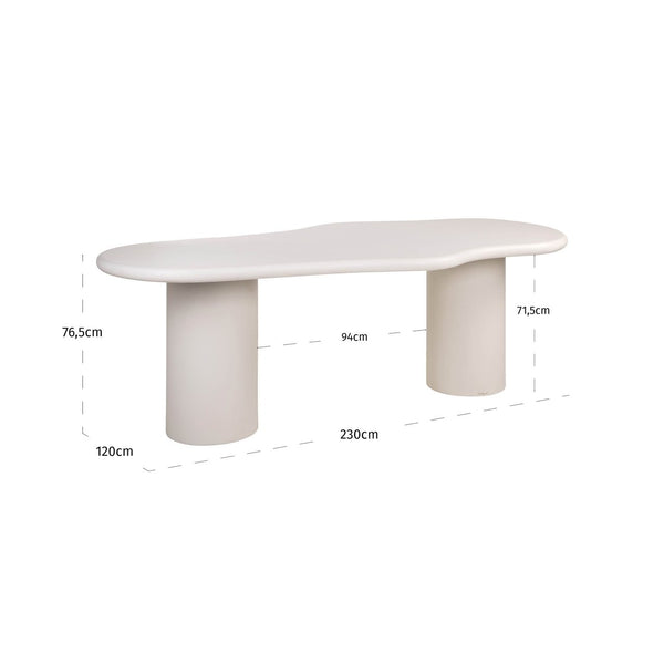Dining table Bloomstone white 230 - Canwell Interiors Limited - Richmond