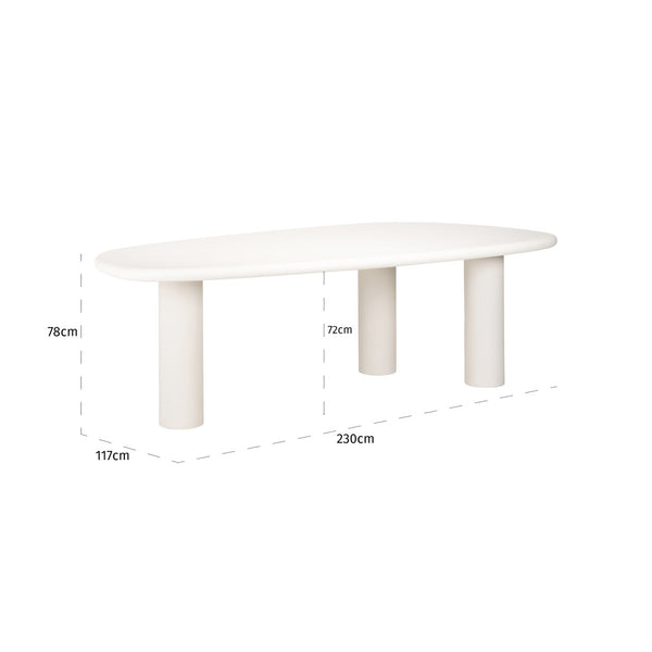 Dining table Bloomstone white 235 - Canwell Interiors Limited - Richmond