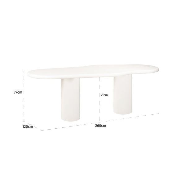 Dining table Bloomstone white 260 - Canwell Interiors Limited - Richmond