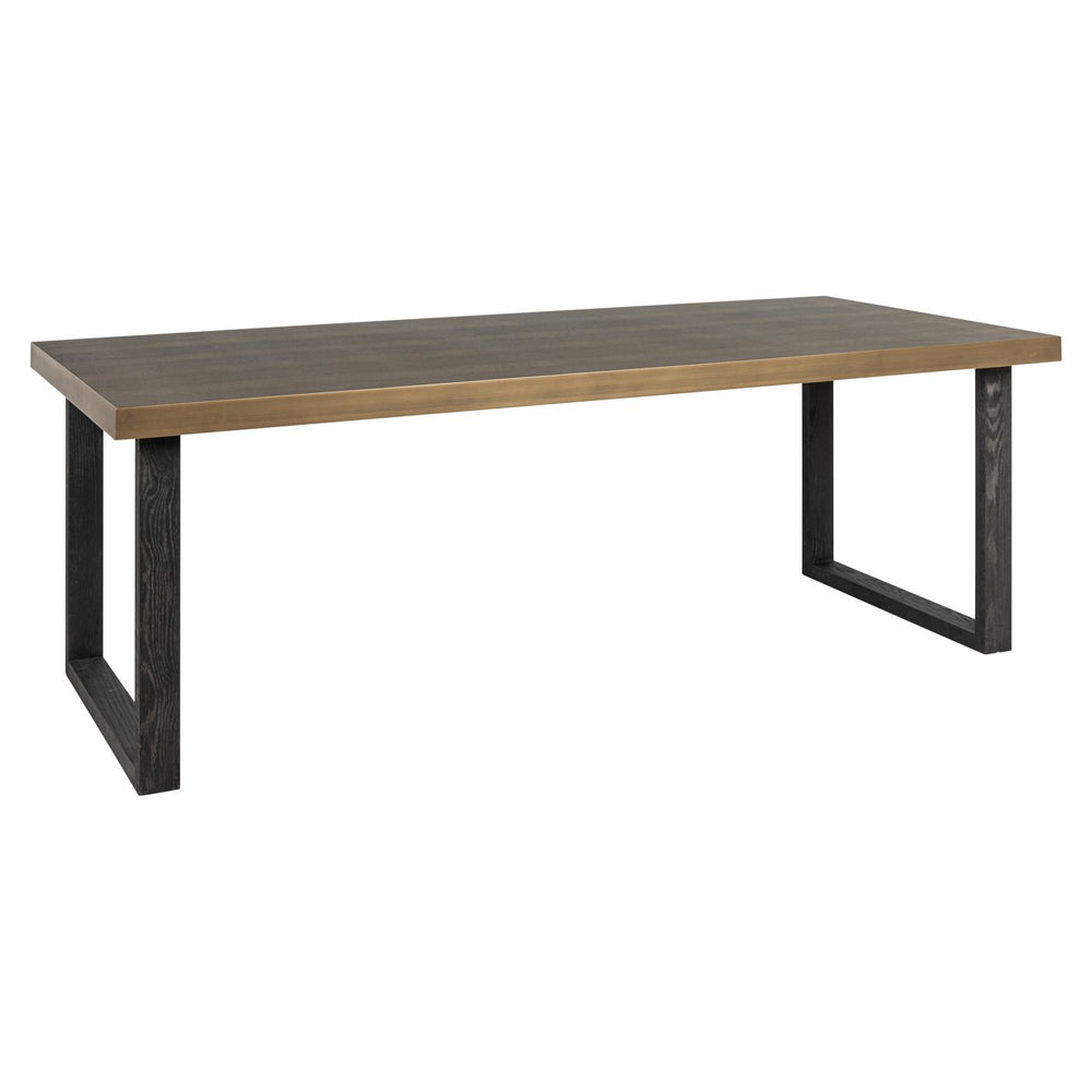 Dining table Bloomville brass shagreen incl. glass top 200 - Canwell Interiors Limited - Richmond