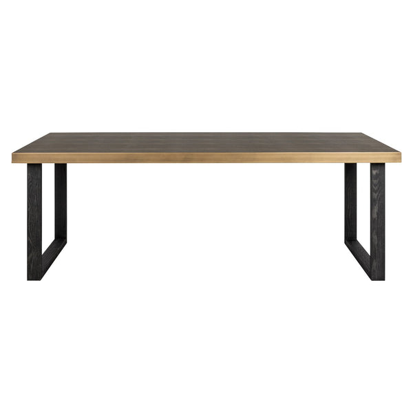 Dining table Bloomville brass shagreen incl. glass top 200 - Canwell Interiors Limited - Richmond