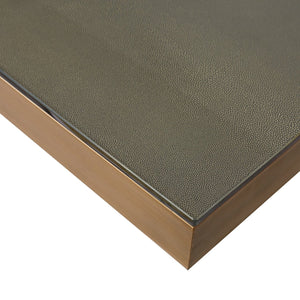Dining table Bloomville brass shagreen incl. glass top 230 - Canwell Interiors Limited - Richmond