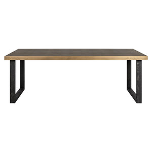 Dining table Bloomville brass shagreen incl. glass top 230 - Canwell Interiors Limited - Richmond