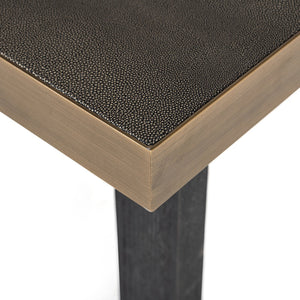 Dining table Bloomville brass shagreen incl. glass top 230 - Canwell Interiors Limited - Richmond