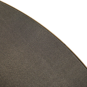 Dining table Bloomville brass shagreen incl. glass top - Canwell Interiors Limited - Richmond