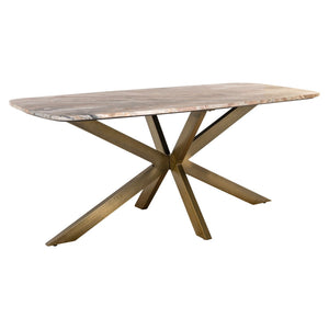 Dining Table Bottega Blush Beige Danish Oval 220 - XShowhome Limited - Richmond